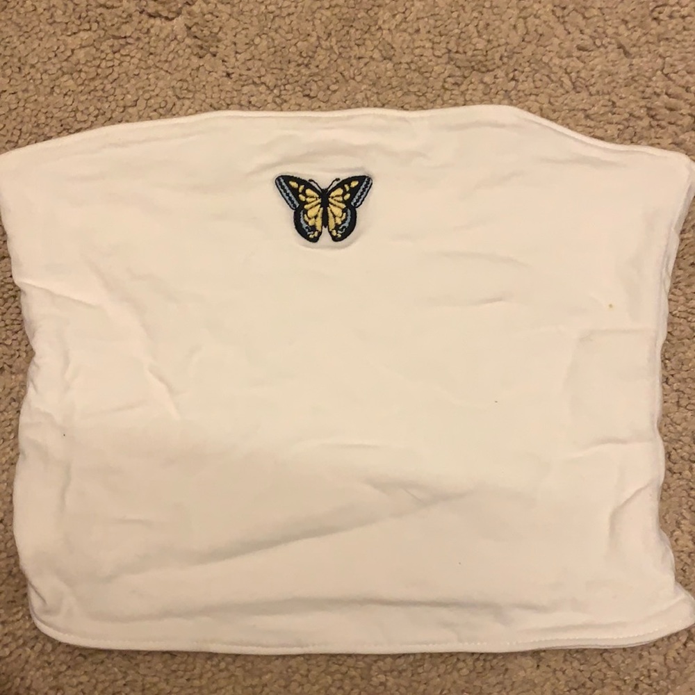 Hollister butterfly tube top